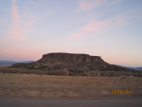 Sun setting New Mexico