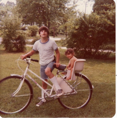 With her beloved big brother, Carl. They loved each other so much!