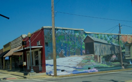 Early County shows off their history on the side of their downtown buildings.